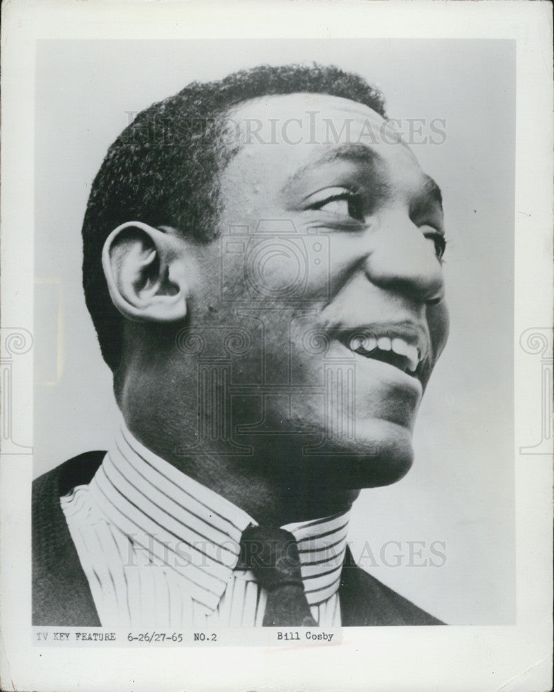 1965 Press Photo Bill Cosby Grinning Sheepishly - Historic Images