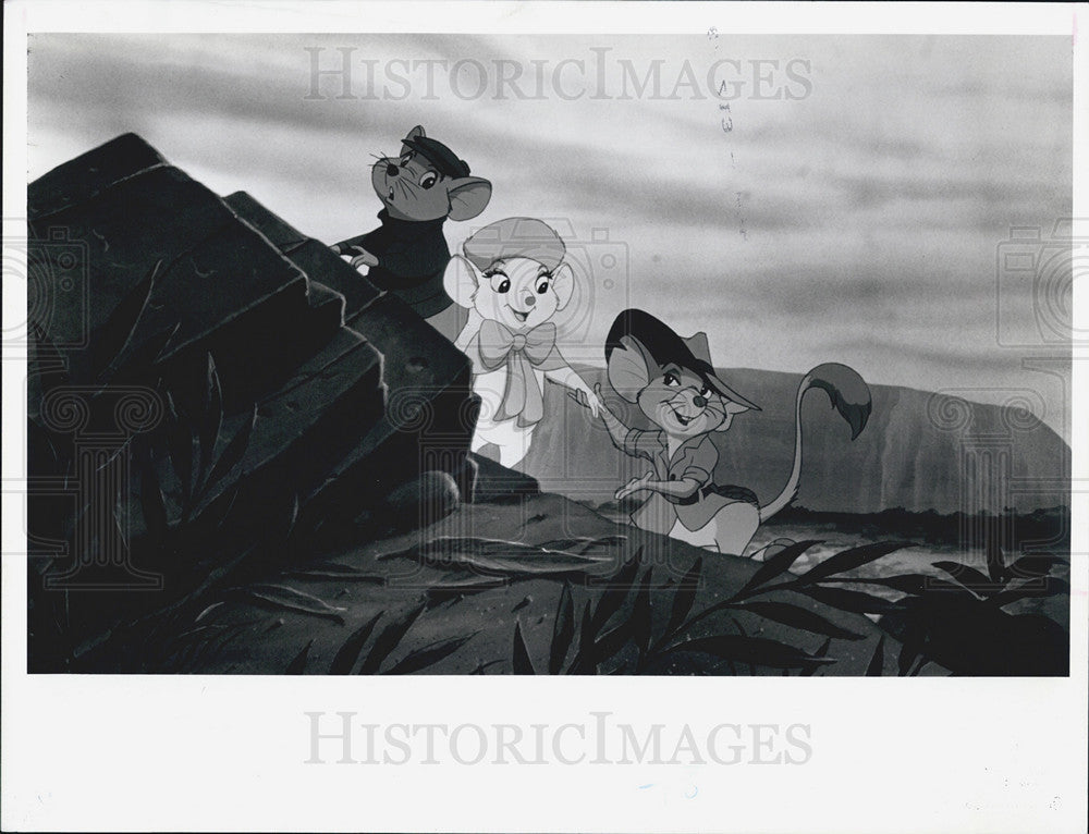 1990 Press Photo Walt Disney&#39;s Animation &quot;The Rescuers Down Under&quot; - Historic Images