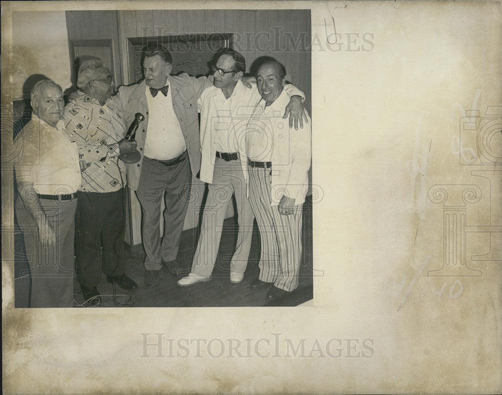 1977 Press Photo Italian American Club Officials - Historic Images