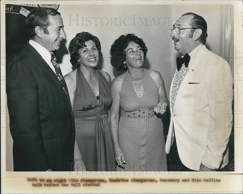 1976 Press Photo St Petersburg Chapter of Columbus Day Ball American Italian - Historic Images