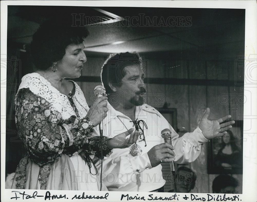 1984 Press Photo Singer Maria Sennati and Dino DiLiberti - Historic Images