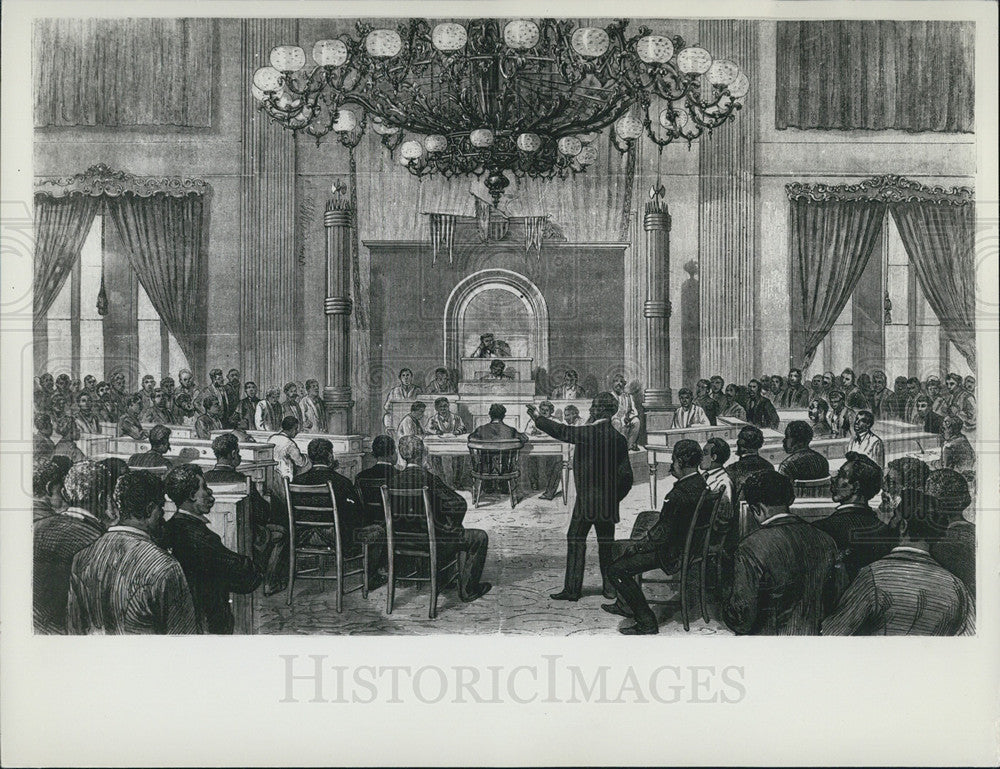 1963 Press Photo Engraving of Three-day Colored National Convention Nashville TN - Historic Images