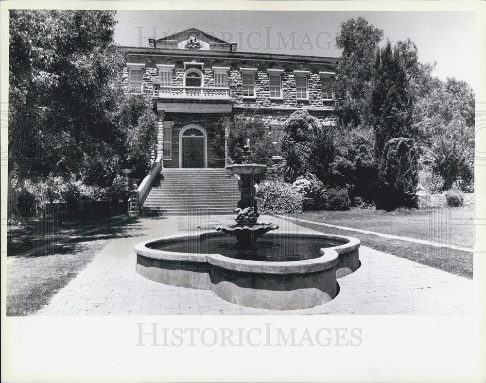 1986 Press Photo Adelaide, Australia, Barossa Valley, Chateau Yaldara Winery - Historic Images