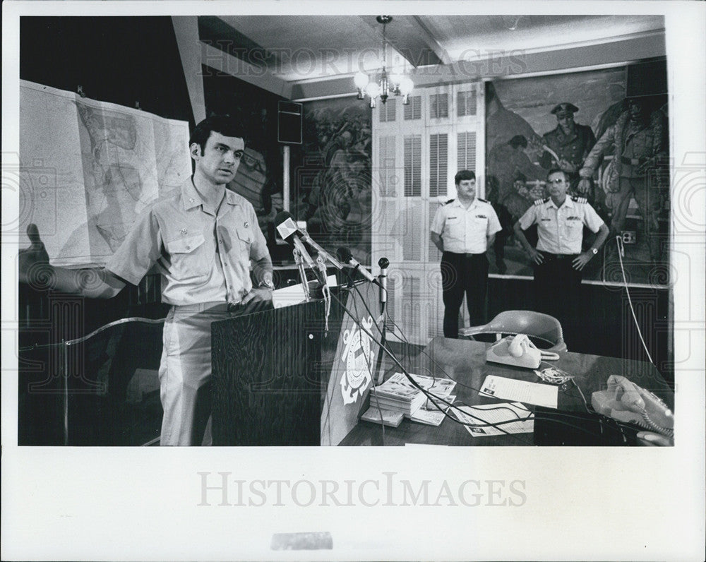 1980 Press Photo Coast guard ship hearing - Historic Images