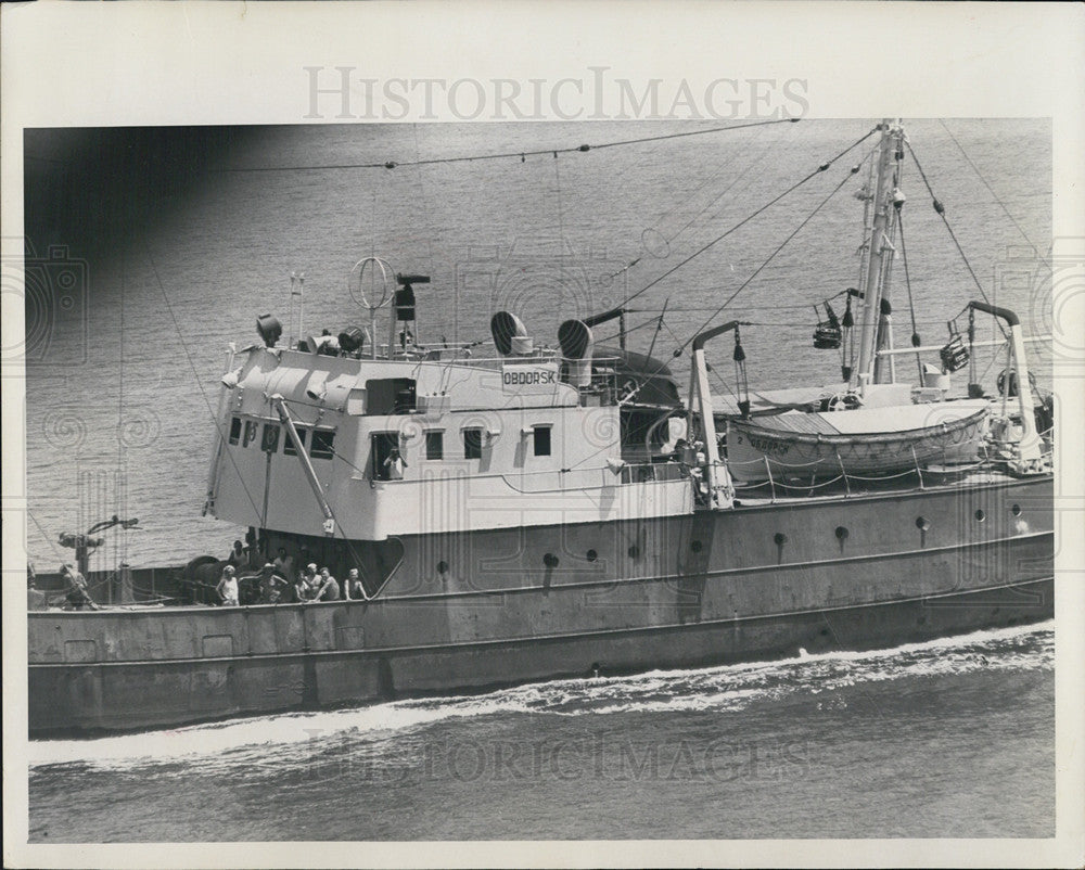 1964 Press Photo Russian Fishing Fleet Ship - Historic Images