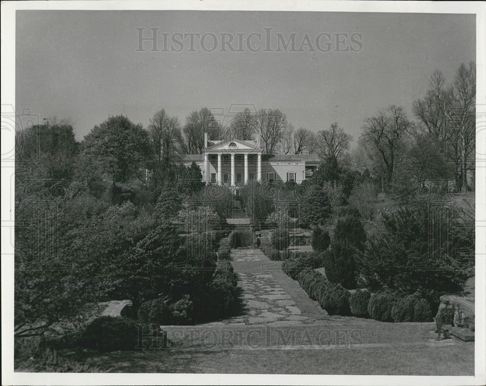 1973 Press Photo Distant View Of Oak Hill Former Residence Of James Monroe - Historic Images