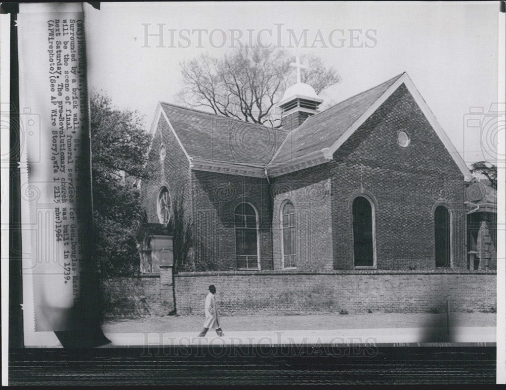 1964 Press Photo Site Final Funeral Services For General Douglas MacArthur - Historic Images