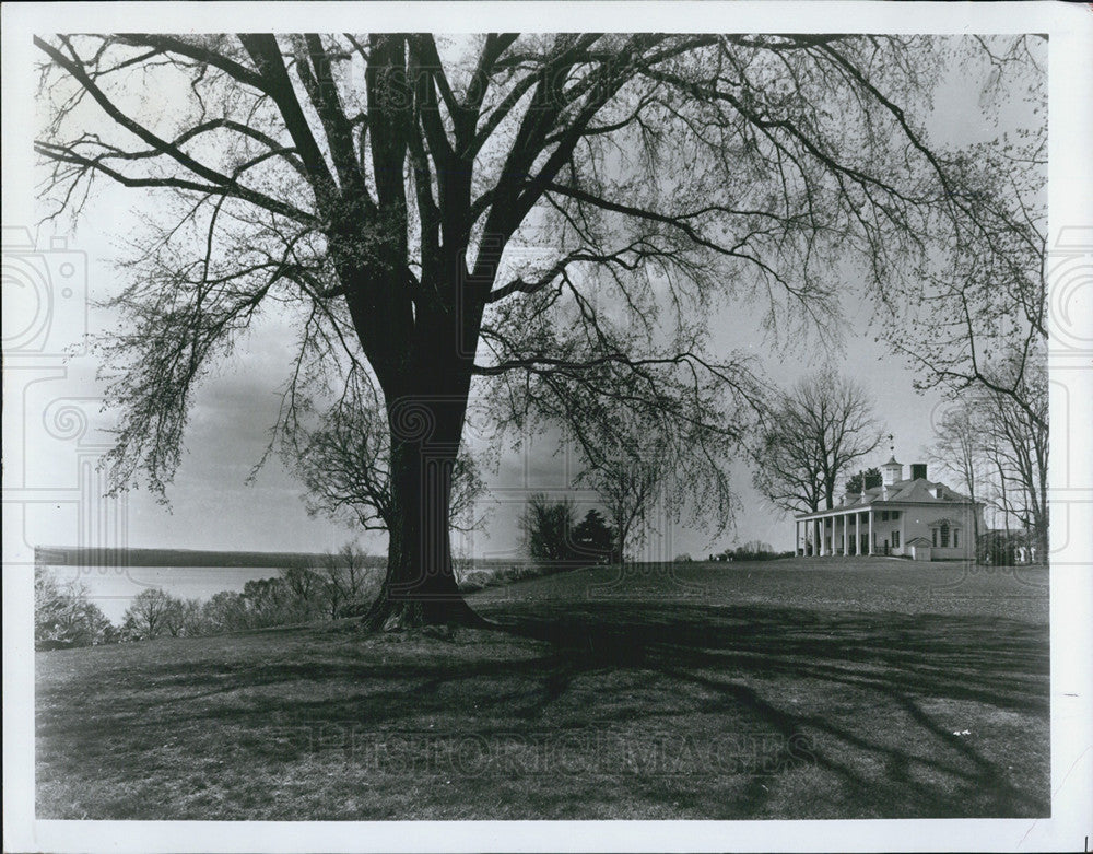 1984 Press Photo Mount Vernon With View of Potomac River George Washington - Historic Images