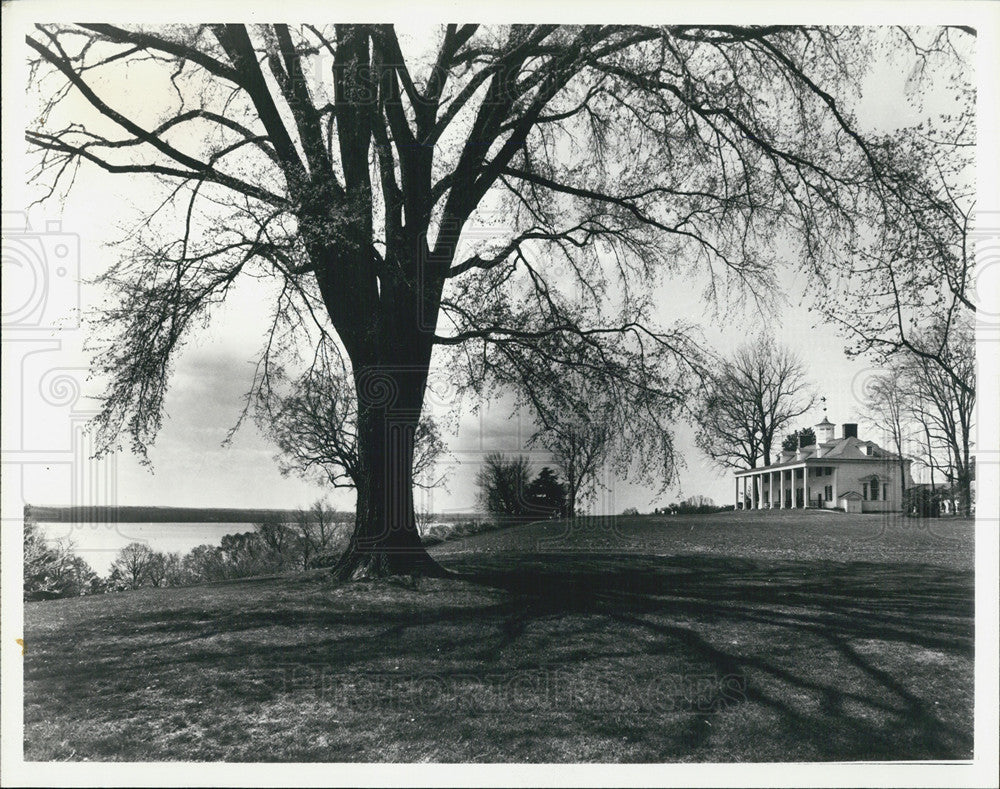 Press Photo Mount Vernon Plantation Potomac River Virginia George Washington - Historic Images