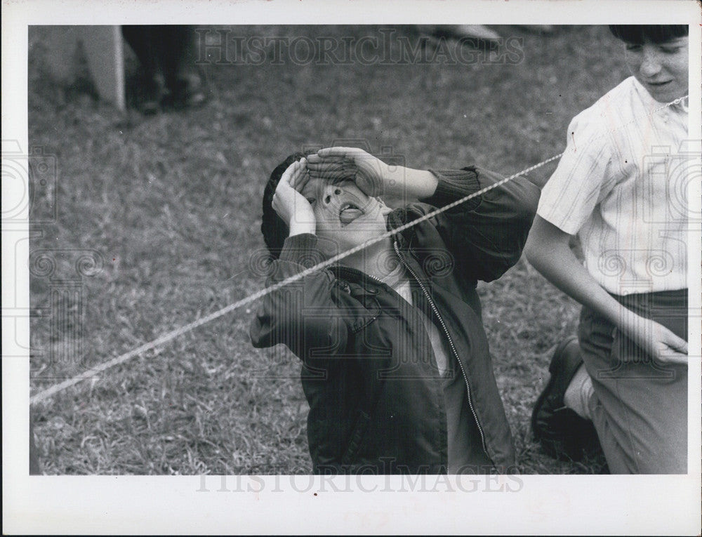 1970 Press Photo Amateur Rocket Competition Children Watch Pinellas County - Historic Images