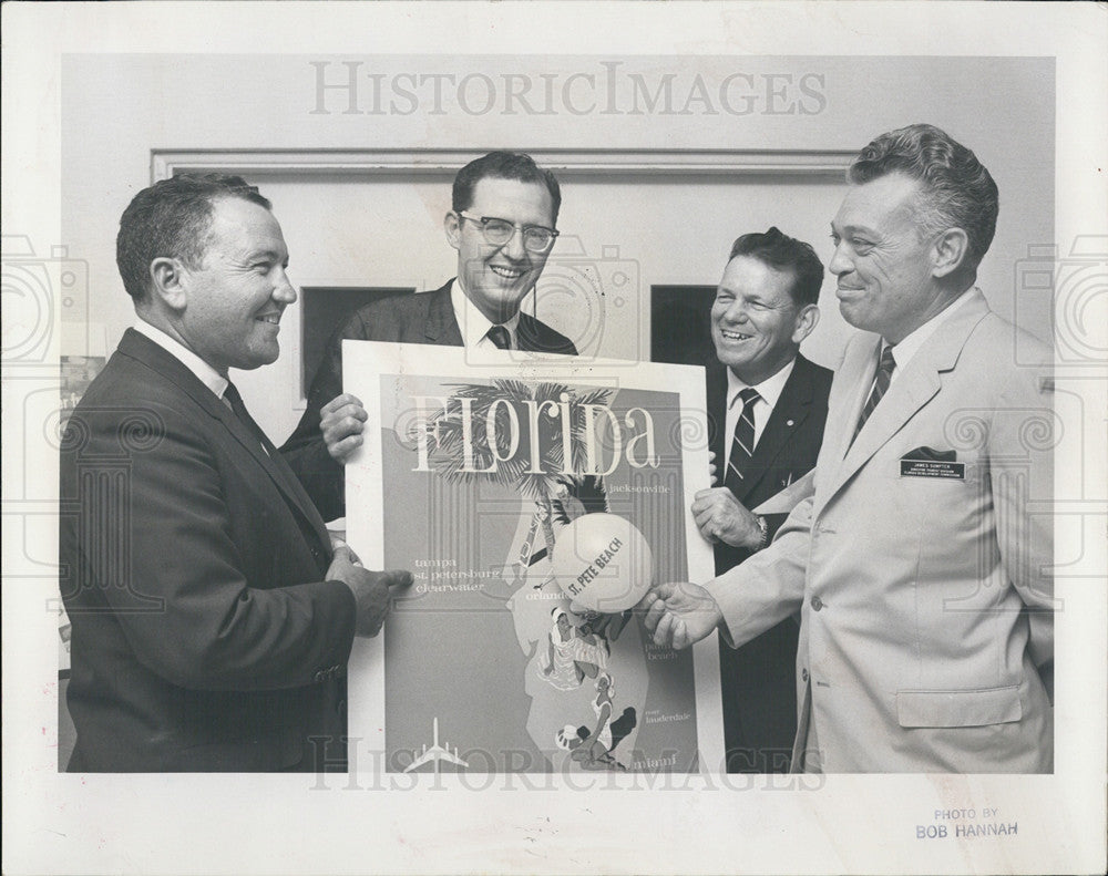 1963 Press Photo Florida Development Commission Byron Shouppe, AL Lino - Historic Images