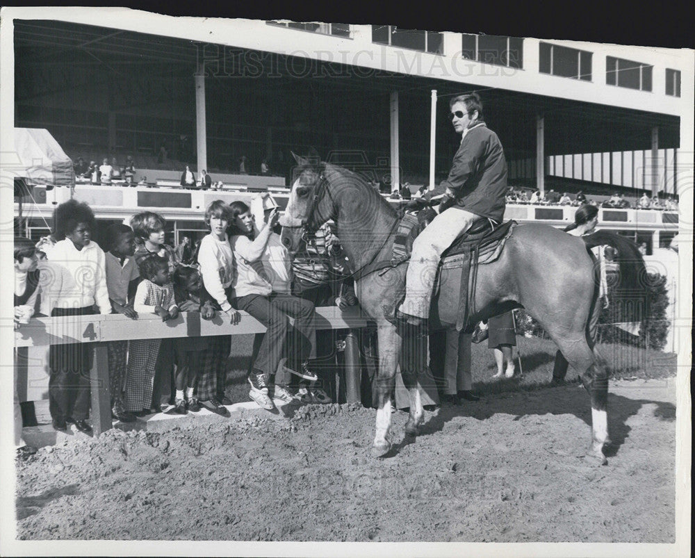 1973 Press Photo Trainer William Combee, Open House, Florida Downs - Historic Images