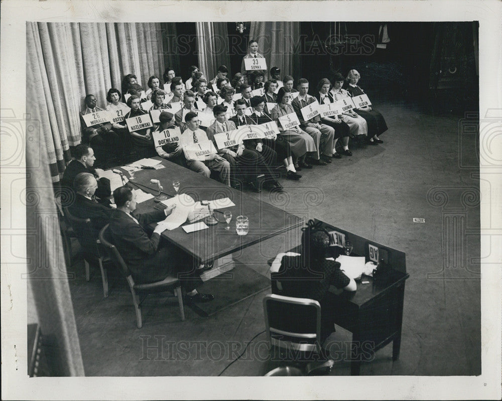 1951 Press Photo National Spelling Bee - Historic Images