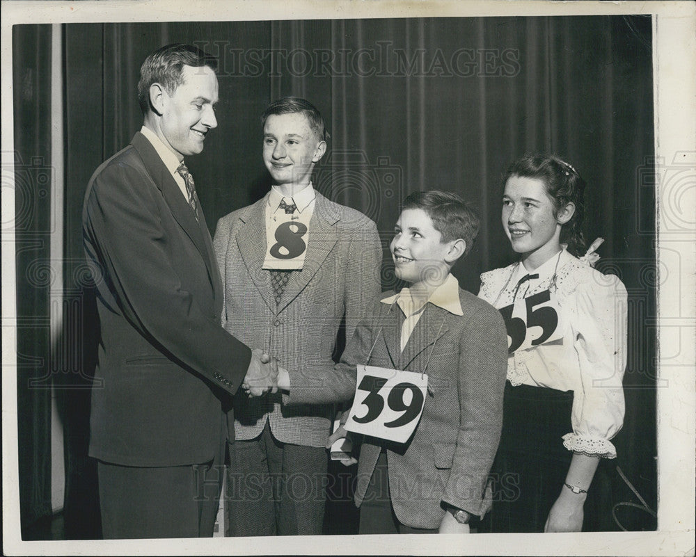 1948 Press Photo Martin Tangora of Haven School Named New Spelling Bee Champion - Historic Images