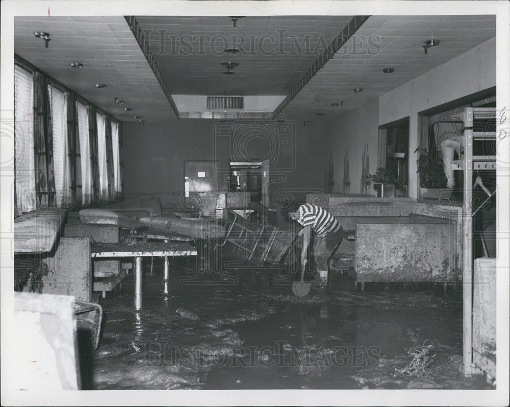 1965 Press Photo Flood Destroys Belleview Bowling House - Historic Images