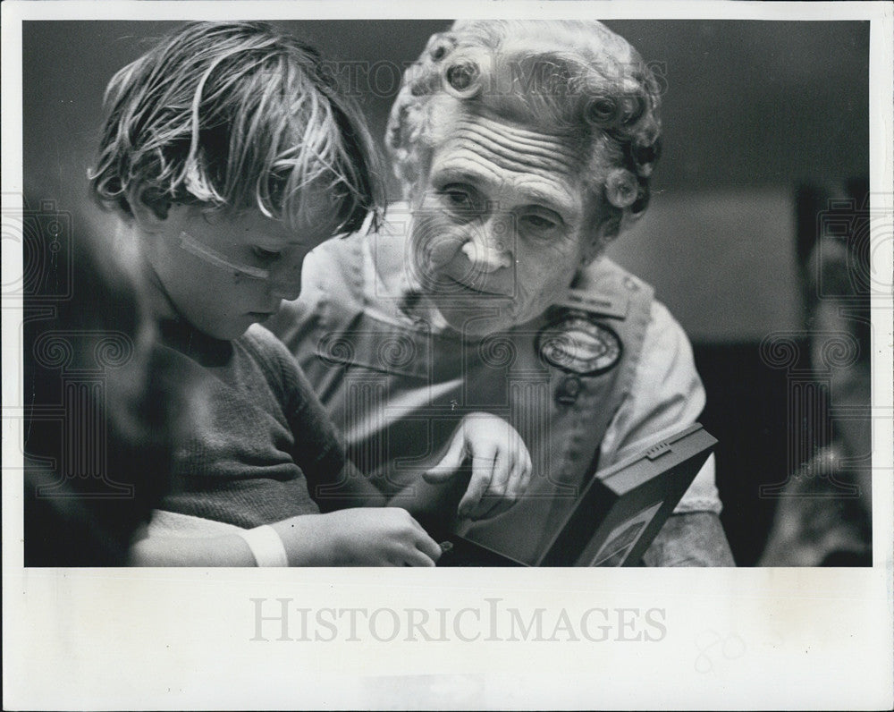 1978 Press Photo Herbert Rutland Hospital Volunteer - Historic Images