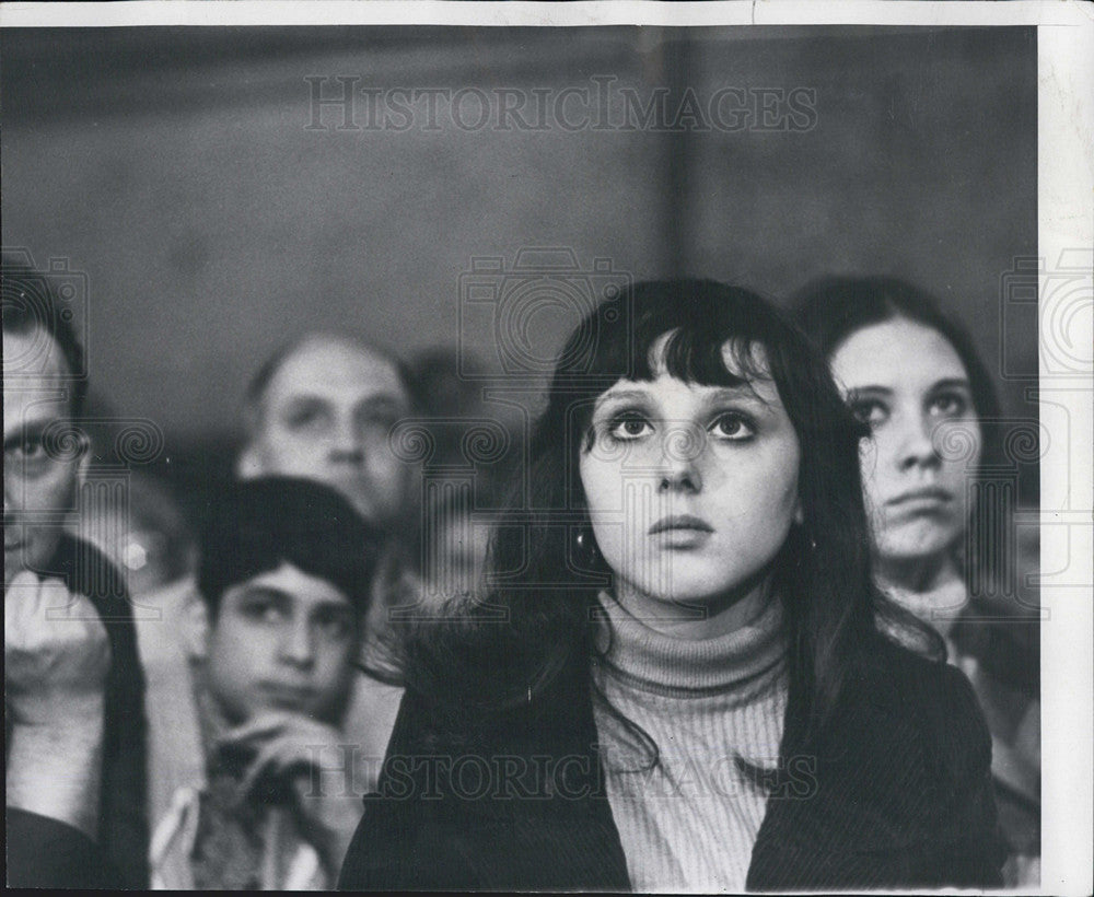 1967 Press Photo Crowd Listens to Demonstration Against Vietnam War In Coliseum - Historic Images