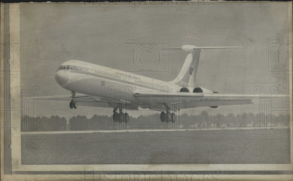 1972 Press Photo Soviet Ilyushin 62 jetliner crashed Moscow - Historic Images