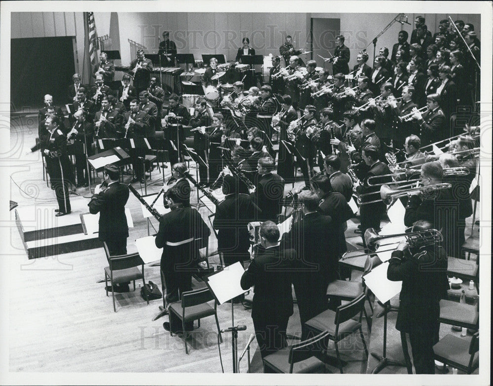 1976 Press Photo Armed Forces Bicentennial Band - Historic Images