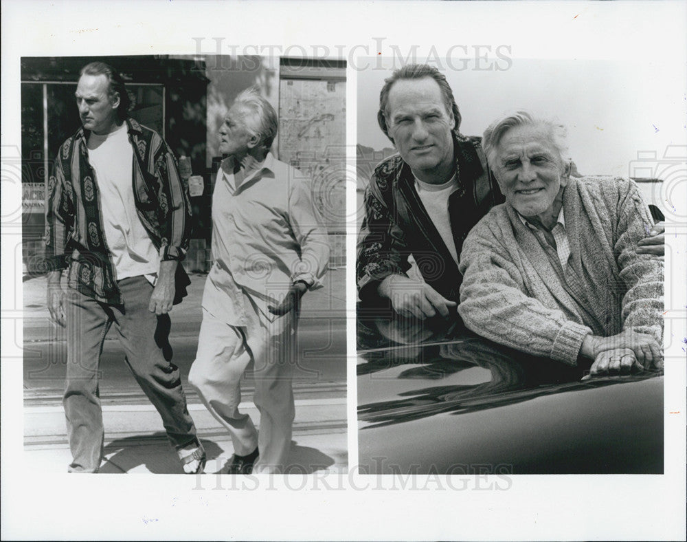 1995 Press Photo Craig Nelson, Kirk Douglas, Take Me Home Again - Historic Images