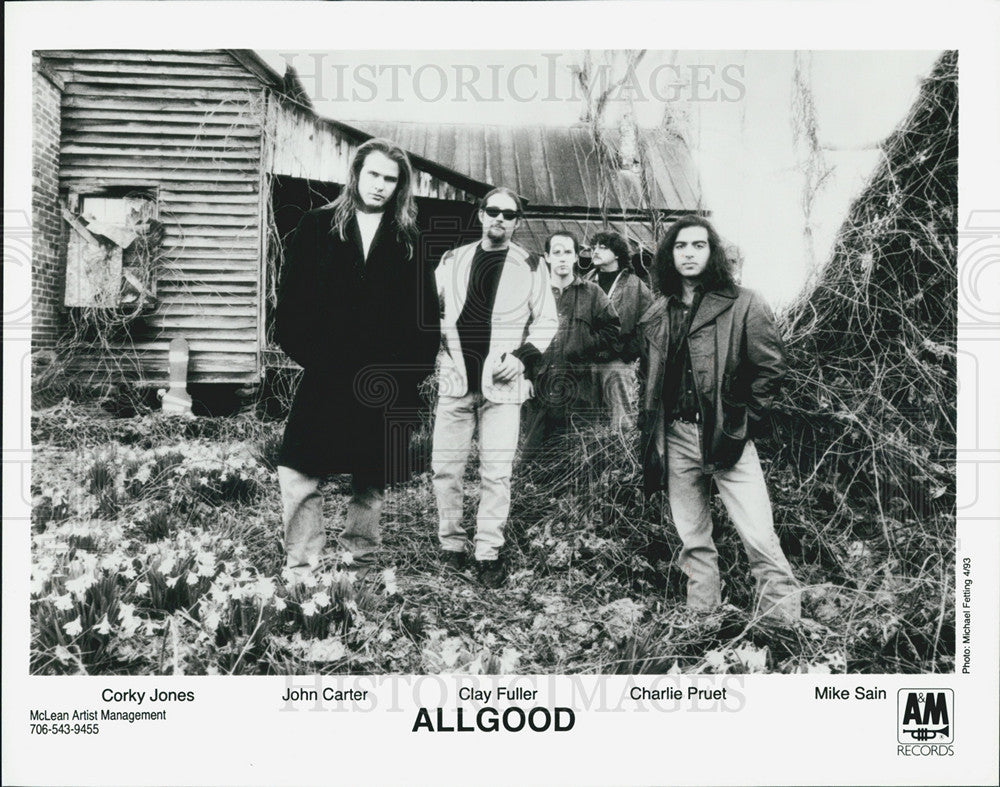 1993 Press Photo Allgood, Corky Jones, John Carter, Clay Fuller, Charlie Pruet - Historic Images