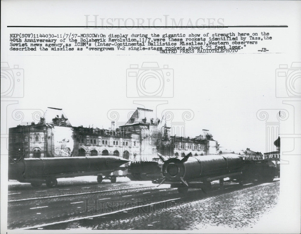 1957 Press Photo 40th Anniversary Of Bolshevik Revolution - Historic Images