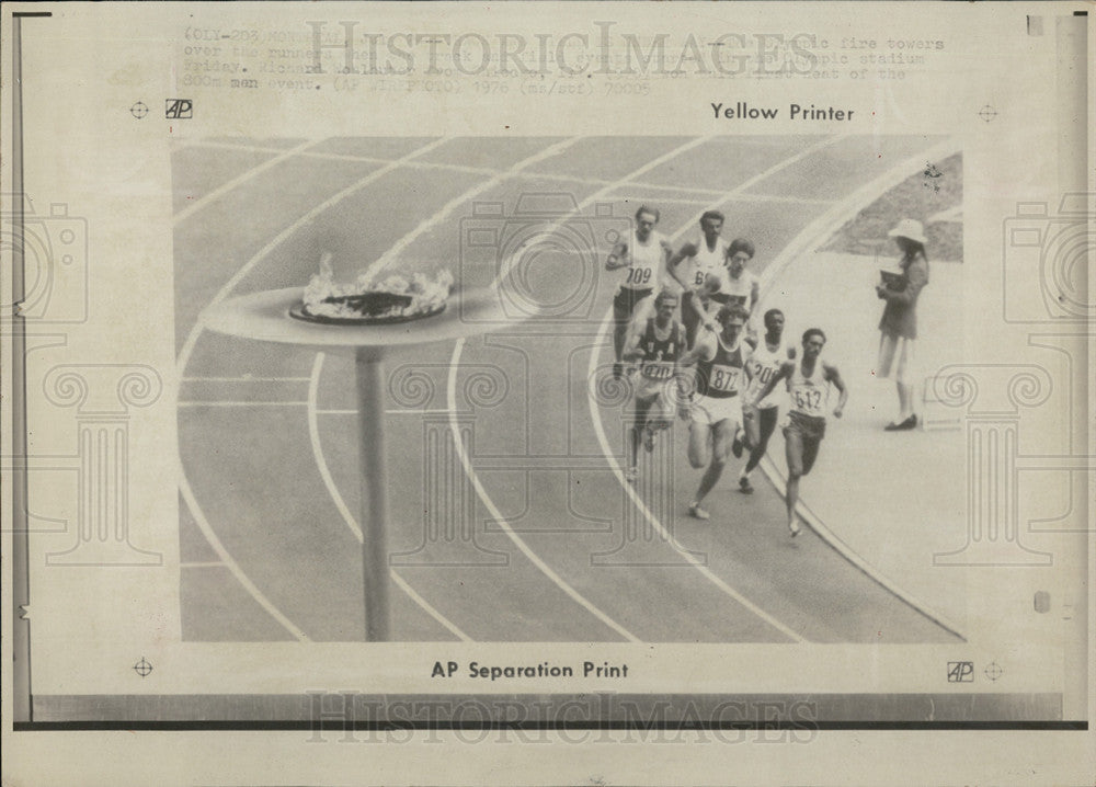 1976 Press Photo Olympics Track &amp; Field - Historic Images