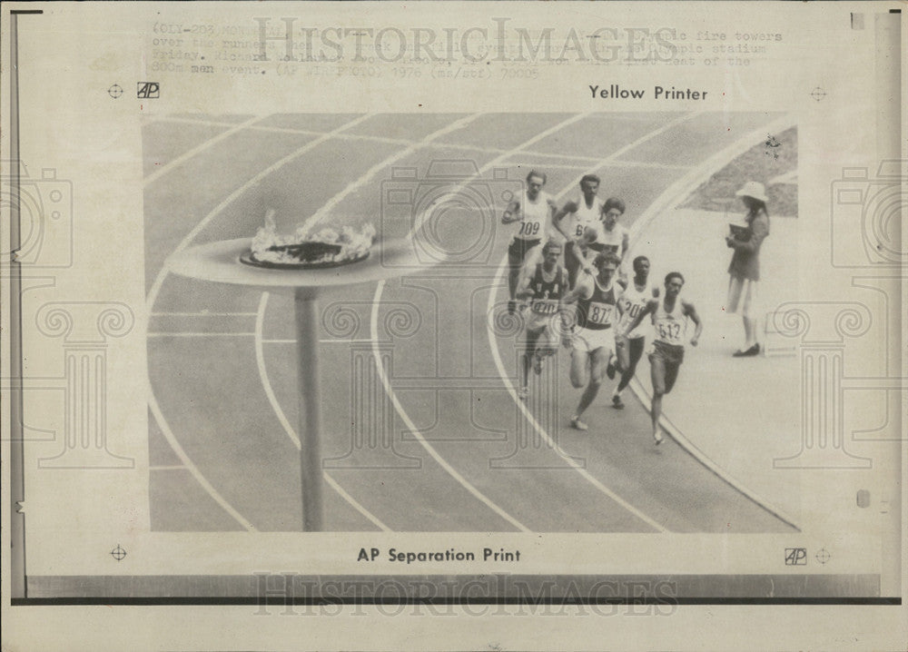 1976 Press Photo Olympics Track & Field - Historic Images