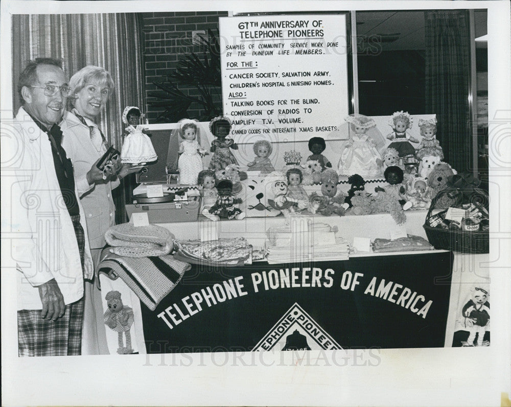 1978 Press Photo Harvey Putt and Doris Meditz, Telephone Pioneers of America - Historic Images