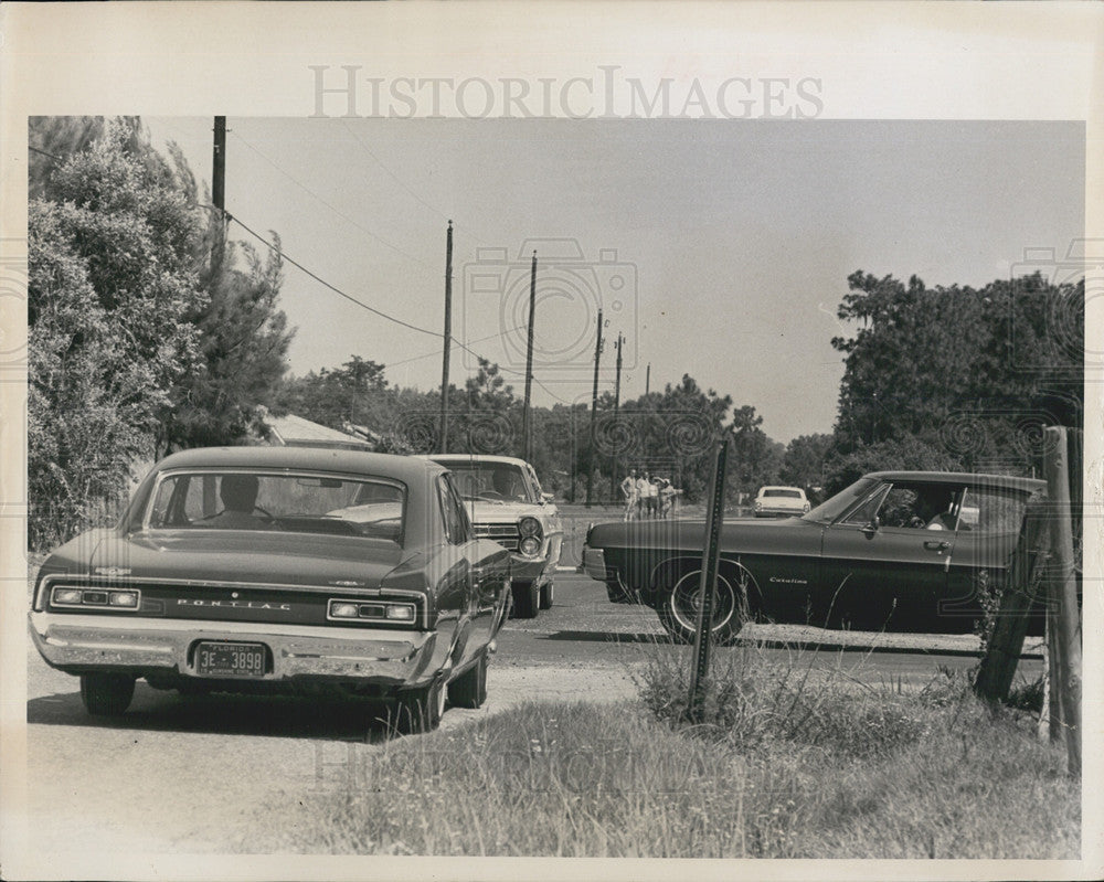 1967 Press Photo National Driver&#39;s Test CBS Filming Tampa Florida - Historic Images