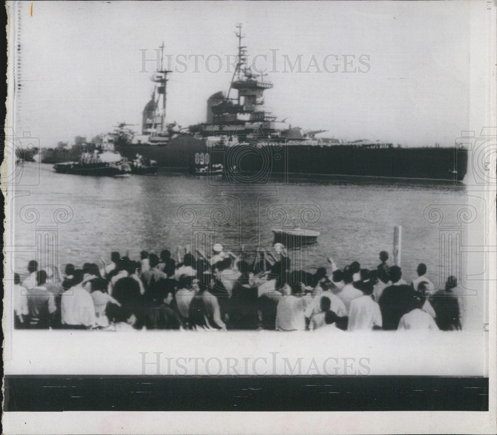 1967 Press Photo Soviet Ships Arrive in Suez - Historic Images