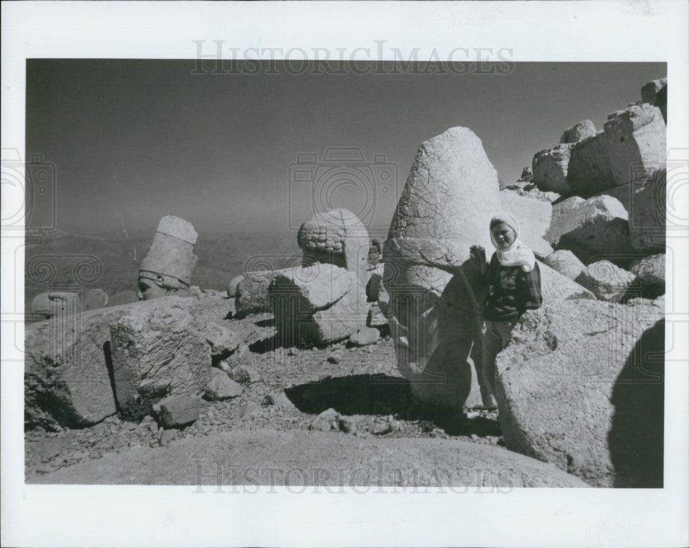 1992 Press Photo Turkey Nemrut Dagi Tomb Antiochus Commagenes - Historic Images