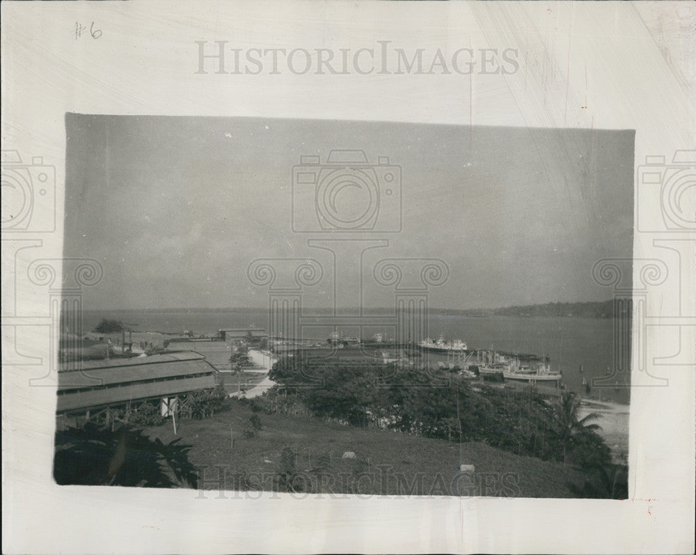 1951 Press Photo view Royal Australian naval base Los Negros Island - Historic Images