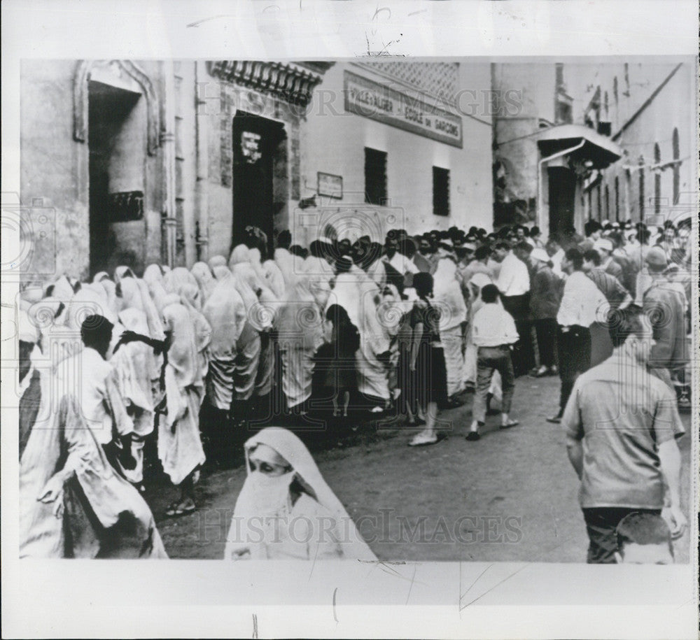 1962 Press Photo Casbah District Algiers National Assembly Election Algeria - Historic Images