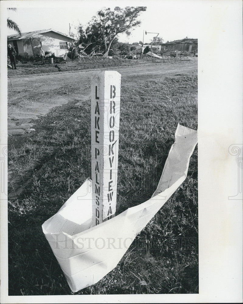 1973 Press Photo Halloween Tornado in Pinellas County - Historic Images