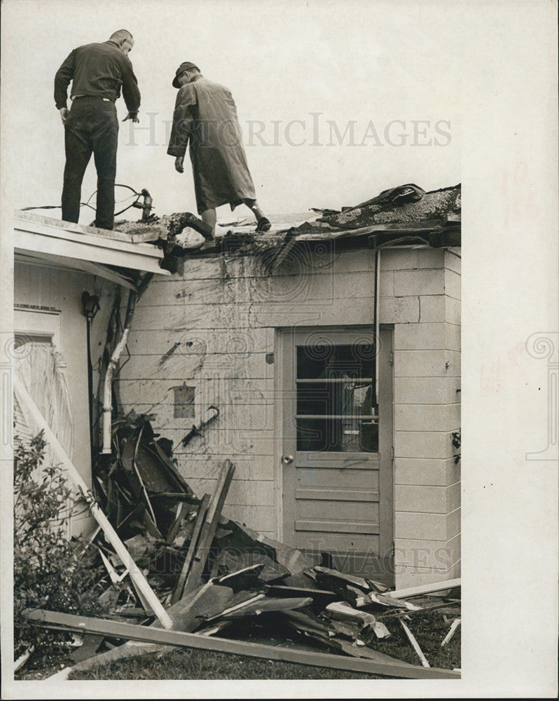 1966 Press Photo House Storm Damage Clearwater Florida - Historic Images