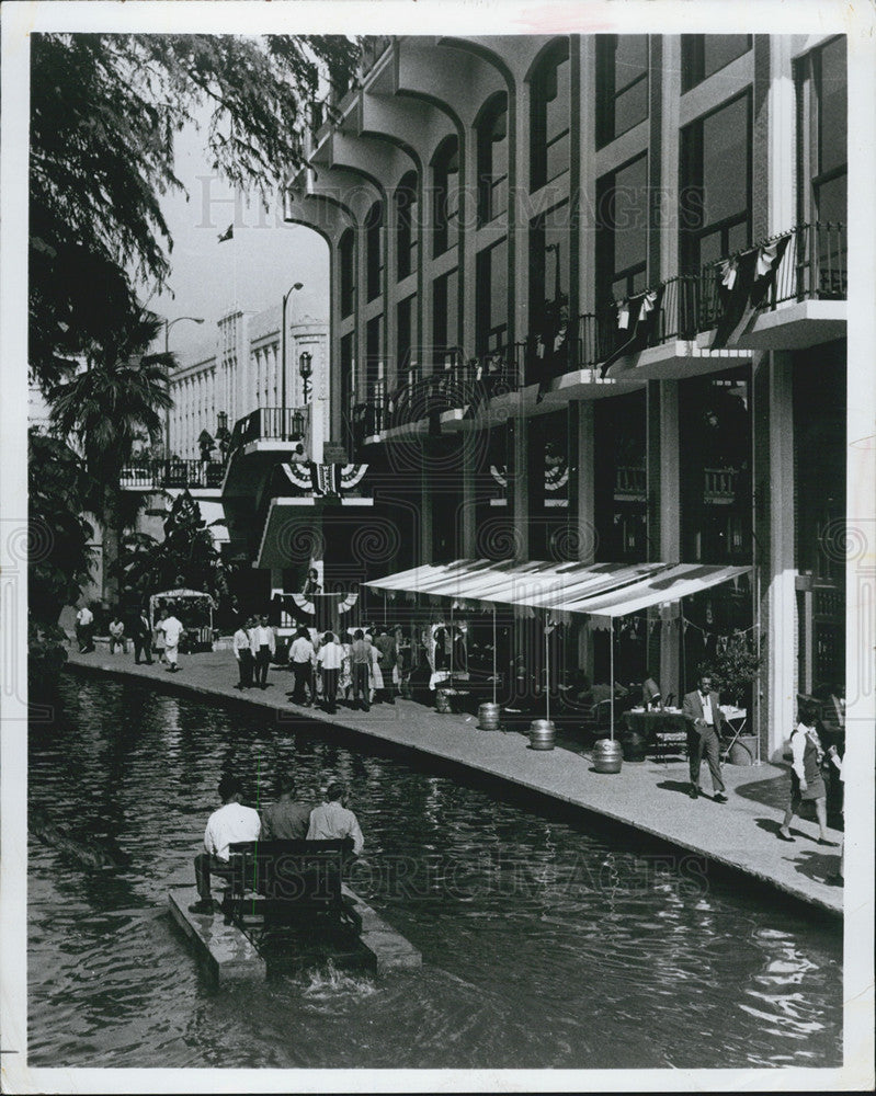 1970 Press Photo of the Paseo del Rio in San Antonio, Texas - Historic Images