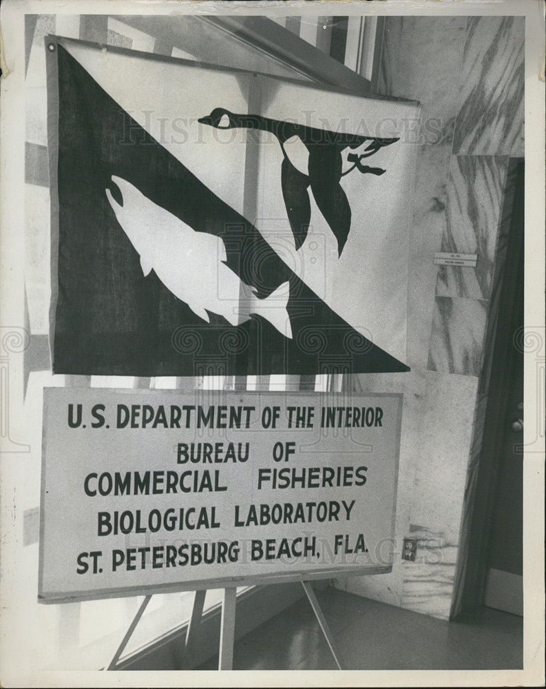 1968 Press Photo Poster on Oceanography in the Federal Building - Historic Images