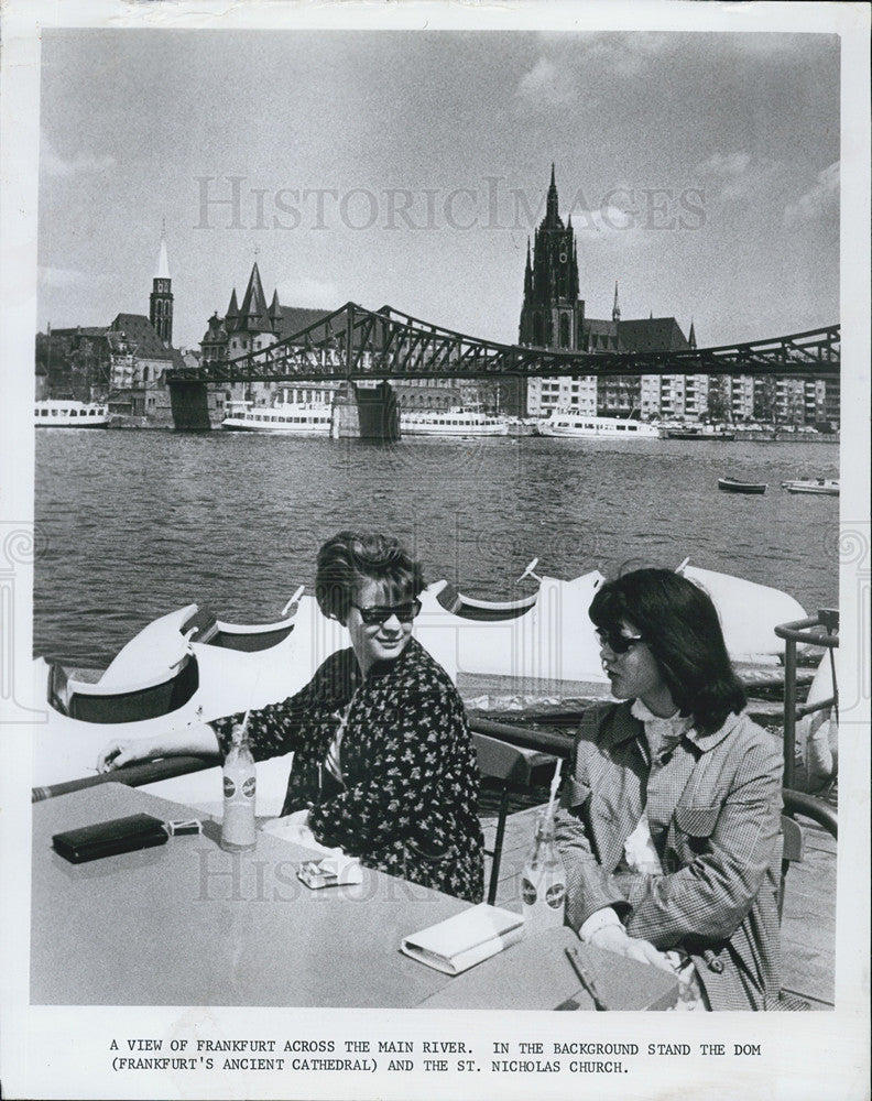 1975 Press Photo Dom &amp; St. Nicholas Church, Frankfurt. - Historic Images