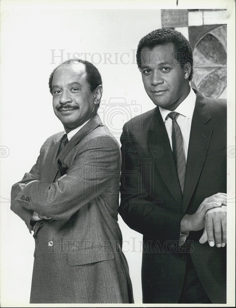 Press Photo Sherman Hemsley and Clifton Davis in &quot;Amen&quot; - Historic Images