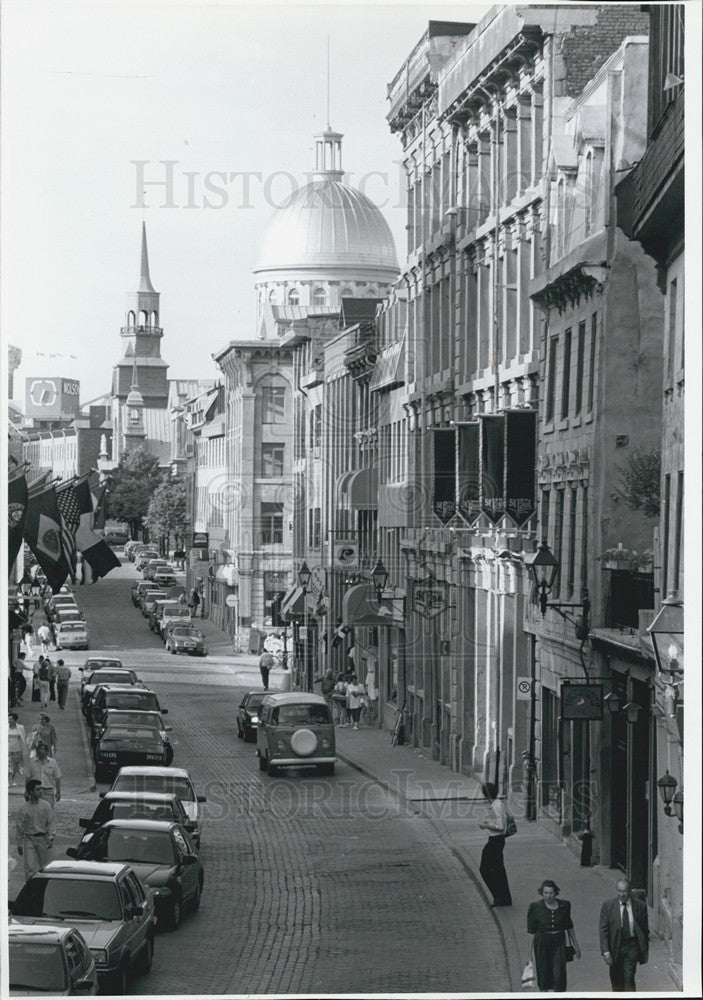 1992 Press Photo Winding Street in Montreal - Historic Images