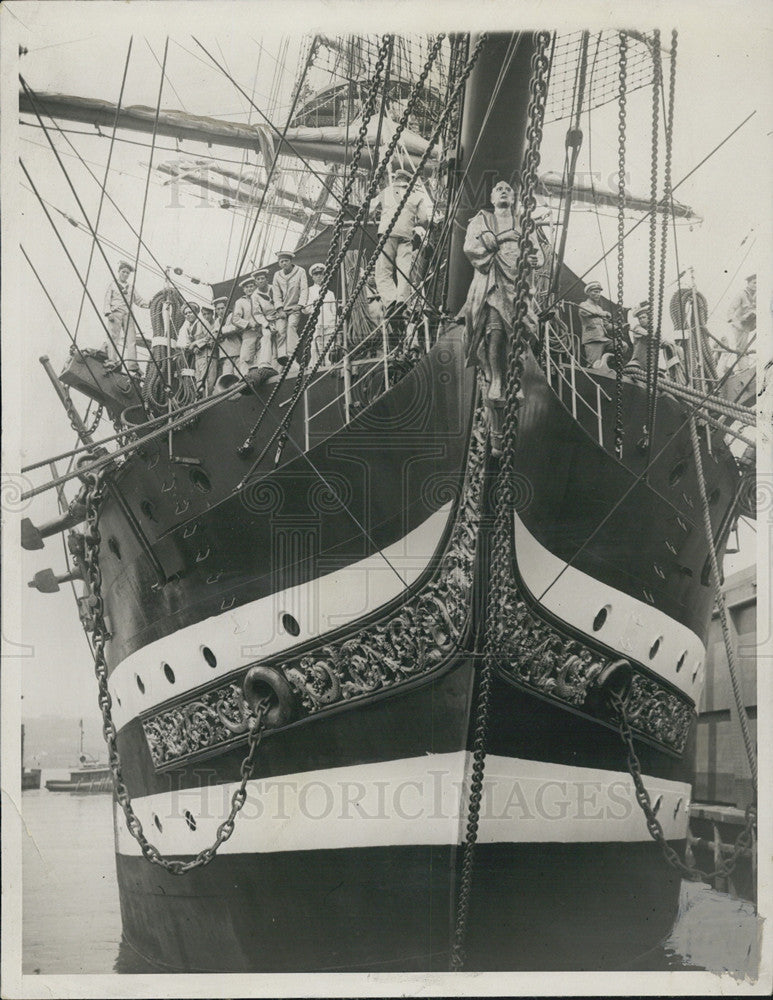 Press Photo Amerigo Vespucel, training ship of Italian Royal academy. - Historic Images