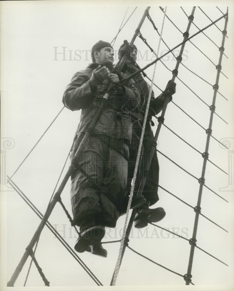 1963 Press Photo Navy training windjammer Gorch fock - Historic Images