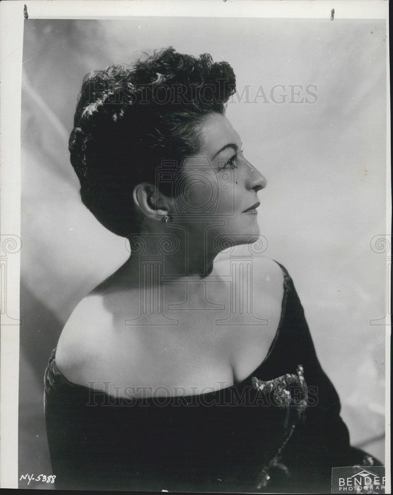 1957 Press Photo of mezzo-soprano Jennie Tourel of Denver Symphony Orchestra - Historic Images