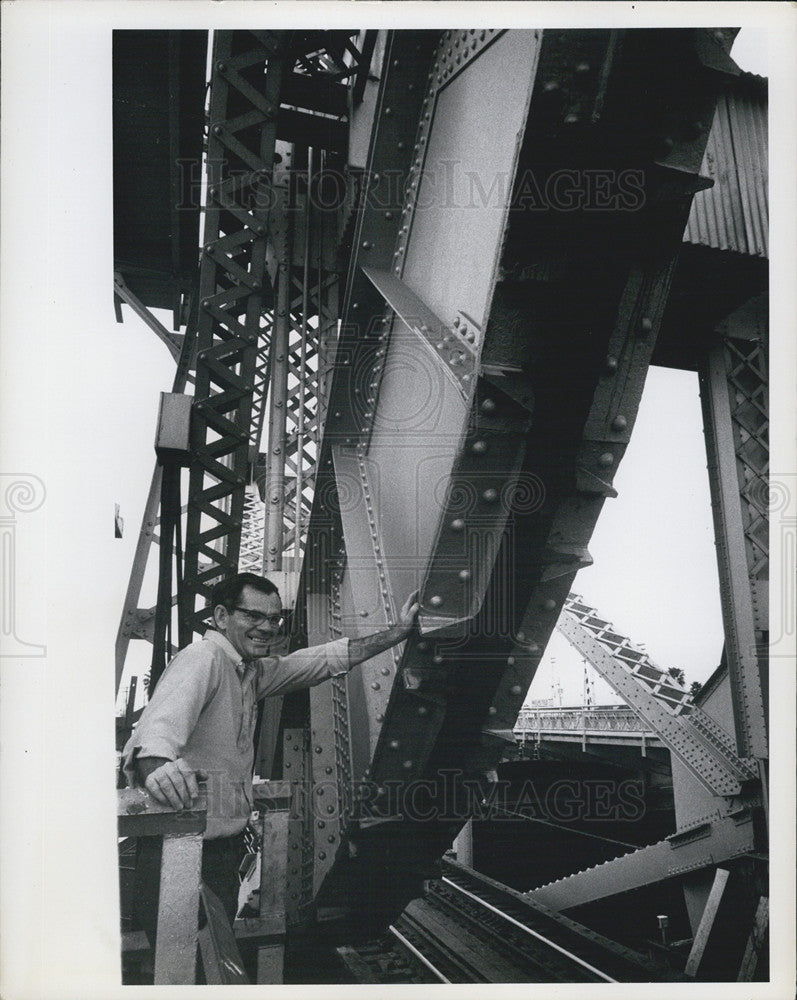 1970 Press Photo Bridge in Tampa, Florida - Historic Images