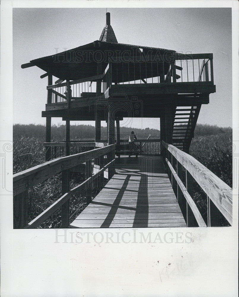 1980 Press Photo Entrance to Sawgrass Lake Park - Historic Images