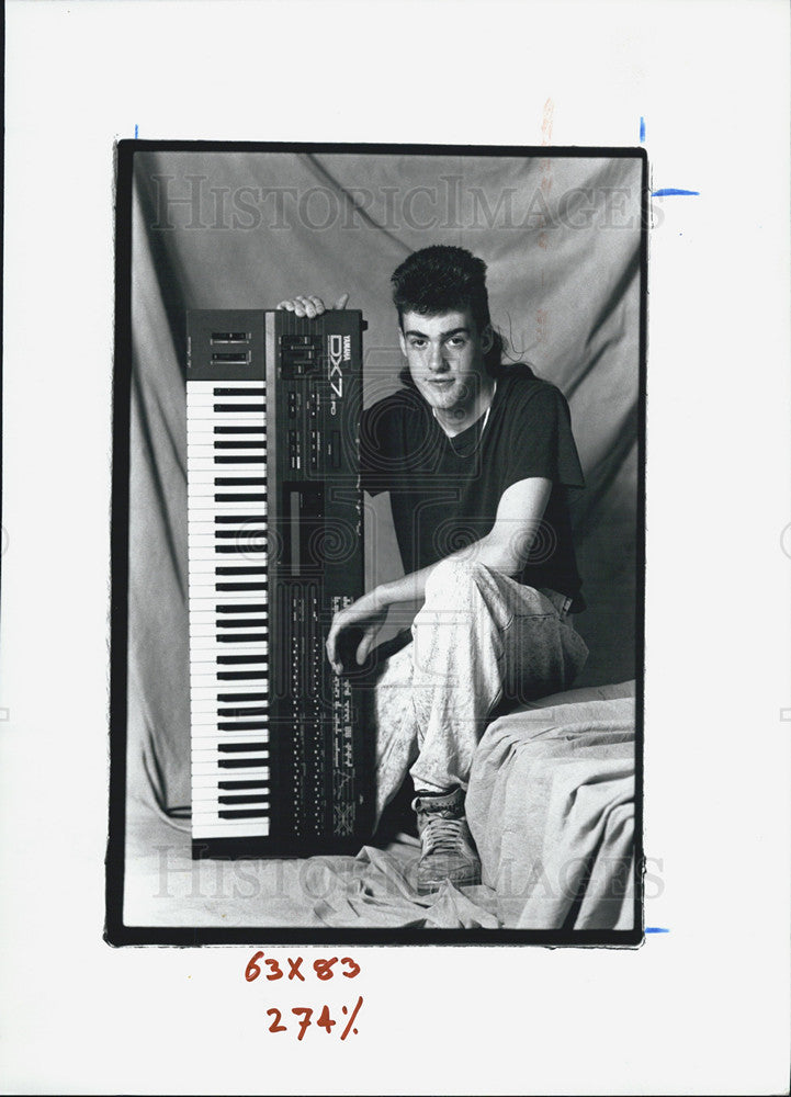 Press Photo Jesse Allen Local Keyboard Player - Historic Images