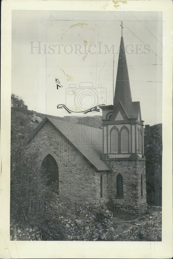 1932 Press Photo St. Paul&#39;s Episcopal Church In Central City Colorado Built 1874 - Historic Images