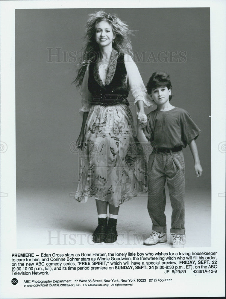 1989 Press Photo Gene Harper and Corinne Bohrer stars in Free Spirit - Historic Images