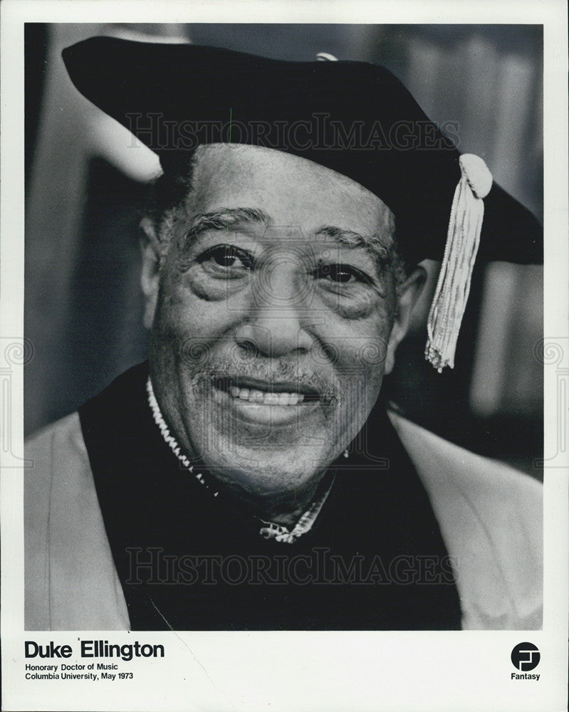 1985 Press Photo Duke Ellington honorary doctor of Music Columbia University - Historic Images